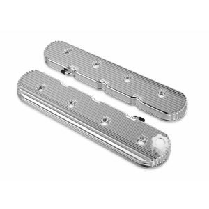Holley 241-131 Ls Valve Covers Vintage Finned Polished