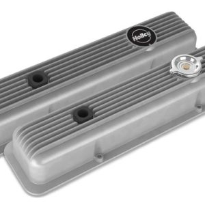 Holley 241-134 SBC Muscle Series Valve Covers Finned Natural