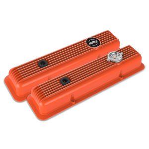 Holley 241-136 SBC Muscle Series Valve Covers Finned Factory