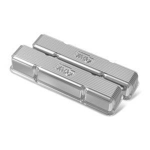 Holley 241-244 SBC Holley Valve Covers Finned Non-Emis Pol