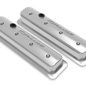 Holley 241-291 GM Muscle SBC Center Bolt Valve Covers Polished