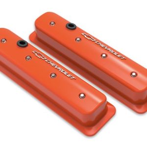 Holley 241-293 GM Muscle SBC Center Bolt Valve Covers Orange