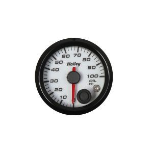 Holley 26-601W 2-1/16 Holley Oil Pressure Gauge-White