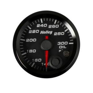 Holley 26-604 2-1/16 Holley Oil Temp Gauge-Black