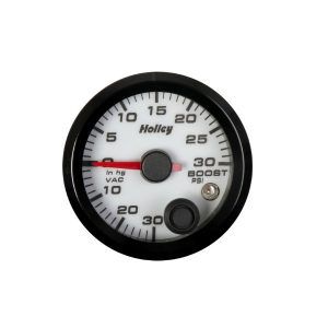 Holley 26-606W 2-1/16 Holley Boost/Vac Gauge-White