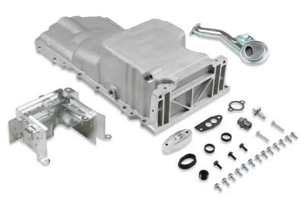 Holley GM Gen V LT Swap Oil Pan - Drag Race - As Cast with Turbo Oil Return