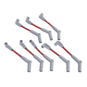 Holley EFI 561-105 6.2L LS 45 Degree 8mm Spark Plug Wire Set Red/Black W/Holley