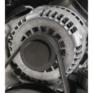 Holley 97-187 Cover Alt Pulley-Black Premium Alt Only