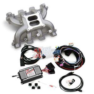 Holley 300-130 LS1 Dual Plane Carb Intake & MSD 60143 Ignition Box