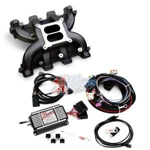 Holley 300-130BK LS1 Dual Plane Carb Intake & MSD 60143 Ignition Box