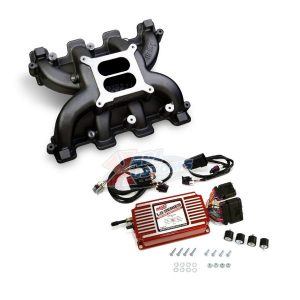 Holley 300-130BK LS1 Dual Plane Carb Intake & MSD 6014 Ignition Box