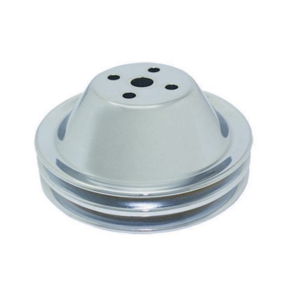 Water Pump Pulley 2-Groove SBC SWP Short Pump