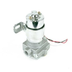 High Performance Universal In-Line Chrome 155 GPH Electric Fuel Pump
