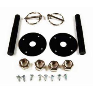 Aluminum Hood Pin Kit 1/4" Flip Over Pin & 1/2"-20