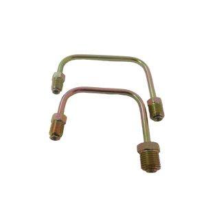 Bottom U-Shaped Steel Brake Line Kit 3/8" To 7/16" & 3/8" to 1/2" Zinc