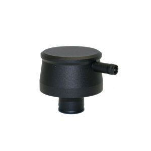 Aluminum Push-In Breather W/ PCV Smooth - Black