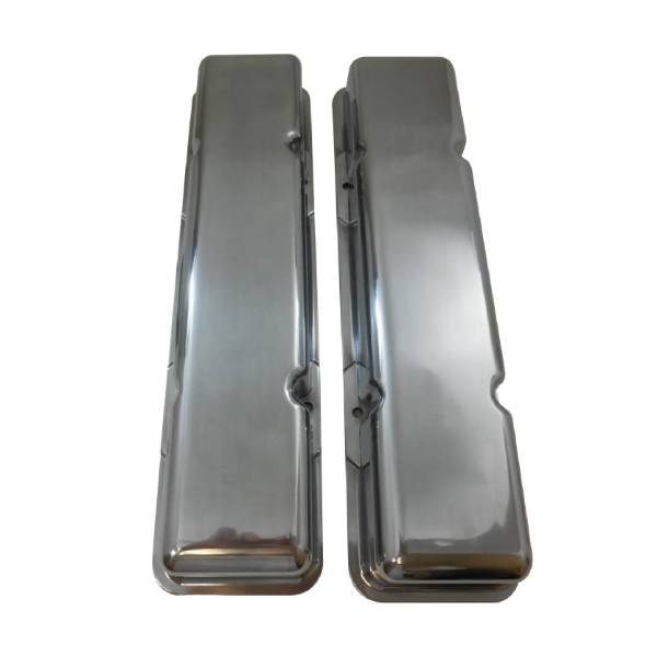 Aluminum SBC Tall Valve Cover Smooth Without Hole