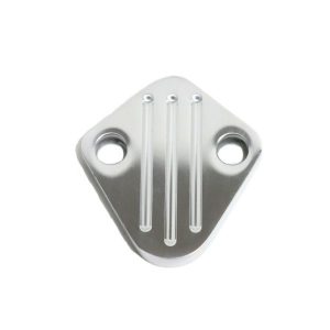 Fuel Pump Block Off Plate BBC Big Block Chevy - Polished