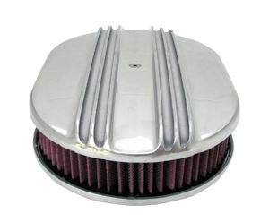 Polished Aluminum 15X2 Finned Air Cleaner Set A