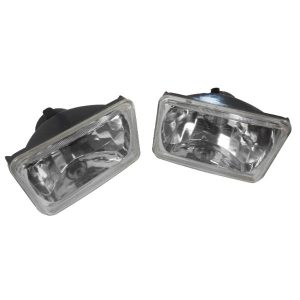 Square 6" X 4" Headlights With H4 Bulb