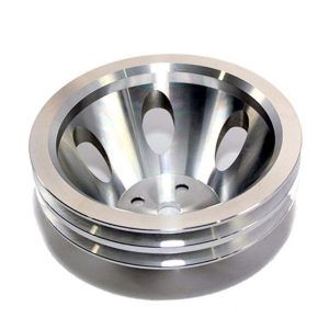 Water Pump Pulley 2-Groove BBC Big Block Chevy SWP Short - Polished