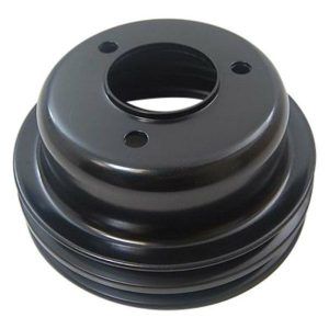 Crank Pulley 2-Groove Small Block Ford - Black