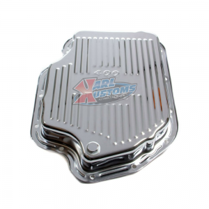 Transmission Pan Turbo 400 Stock Depth - Chrome