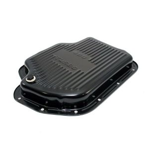 Transmission Pan Turbo 400 Stock Depth - Black