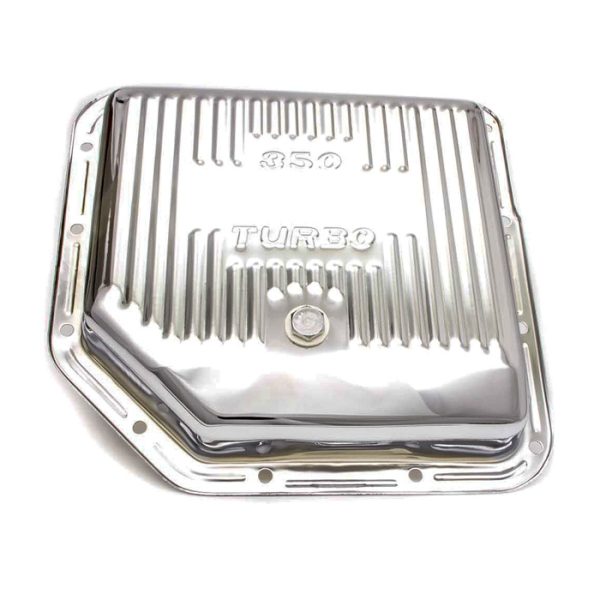 Trans Pan Turbo 350 Stock Depth - Chrome