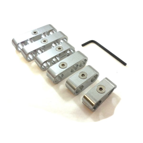 Billet Wire Separators Race Style Silver Anodize