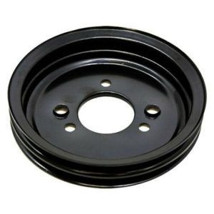 Crank Pulley 2-Groove BBC Big Block Chevy SWP Short Pump - Black
