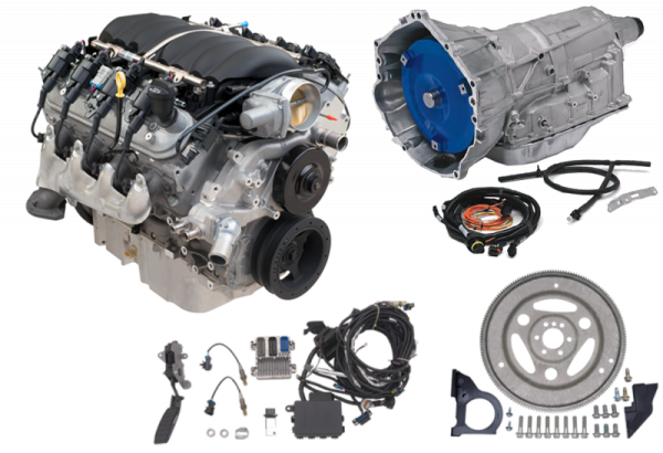 Chevy Performance LS376/525 Connect & Cruise Powertrain System - 6.2L Engine with 6L80-E (3000 Stall) Automatic Transmission