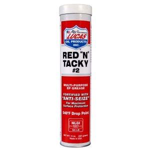 Lucas 10005 Red "N" Tacky Grease 14 Oz. Cartridge Tube