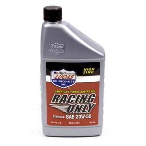 Lucas 10615 Synthetic Racing Motor Oil 20W50 1 Quart ZDDP Enhanced