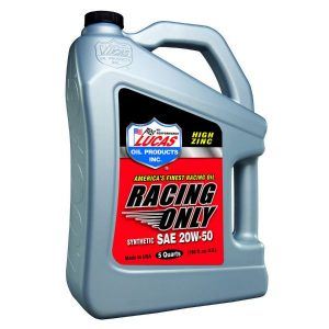 Lucas 10616 Synthetic Racing Oil 20W50 - 5 Quart Bottle ZDDP Enhanced