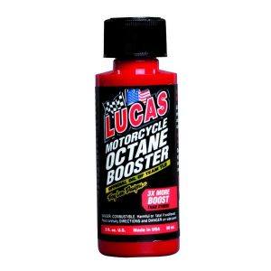 Lucas 10725 Motorcycle Octane Booster Additive 2 Oz.Bottle Stops Ping