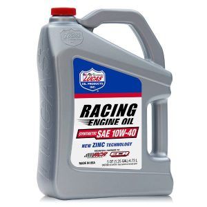 Lucas 10911 10W40 Synthetic Racing Motor Oil 5 Quart Jug ZDDP Enhanced