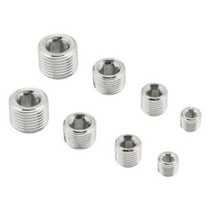 Mr. Gasket 6352G Chrome Pipe Plug Set