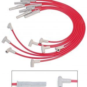 MSD 31779 Super Conductor 8.5mm Spark Plug Wire Set Big Block Chevy 454 HEI Red