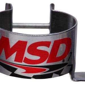 MSD 82131 Canister-Style Chrome Steel Coil Mounting Bracket GM Vertical Style