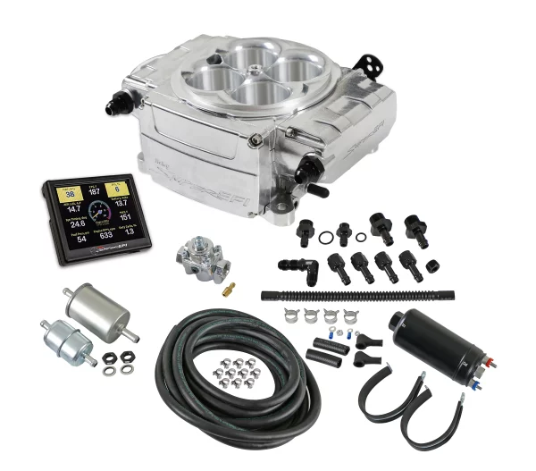 Holley Sniper 550-510-3XK Sniper 2 EFI Self-Tuning Master Kit Polished