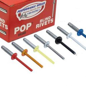 POP 66ELW 3/16" Exploding Rivets Large Head White