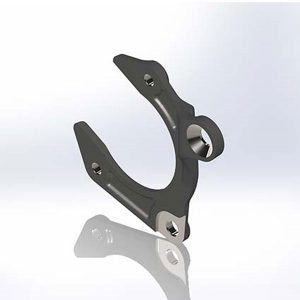 Pro Racers 910-34504-L IMCA Metric Spindle Caliper Bracket, Left, GM