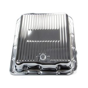 Chrome Transmission Pan Chevy 700R Steel Stock Depth