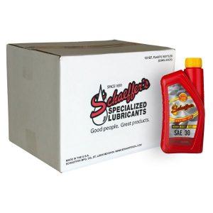 Schaeffer's 11030 SAE 30 Micron-Moly Conventional Engine Motor Oil - 12 Quarts