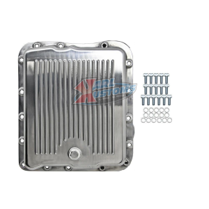 Polished Aluminum Chevy GM 4L60E/700R4 Stock Depth Transmission Pan