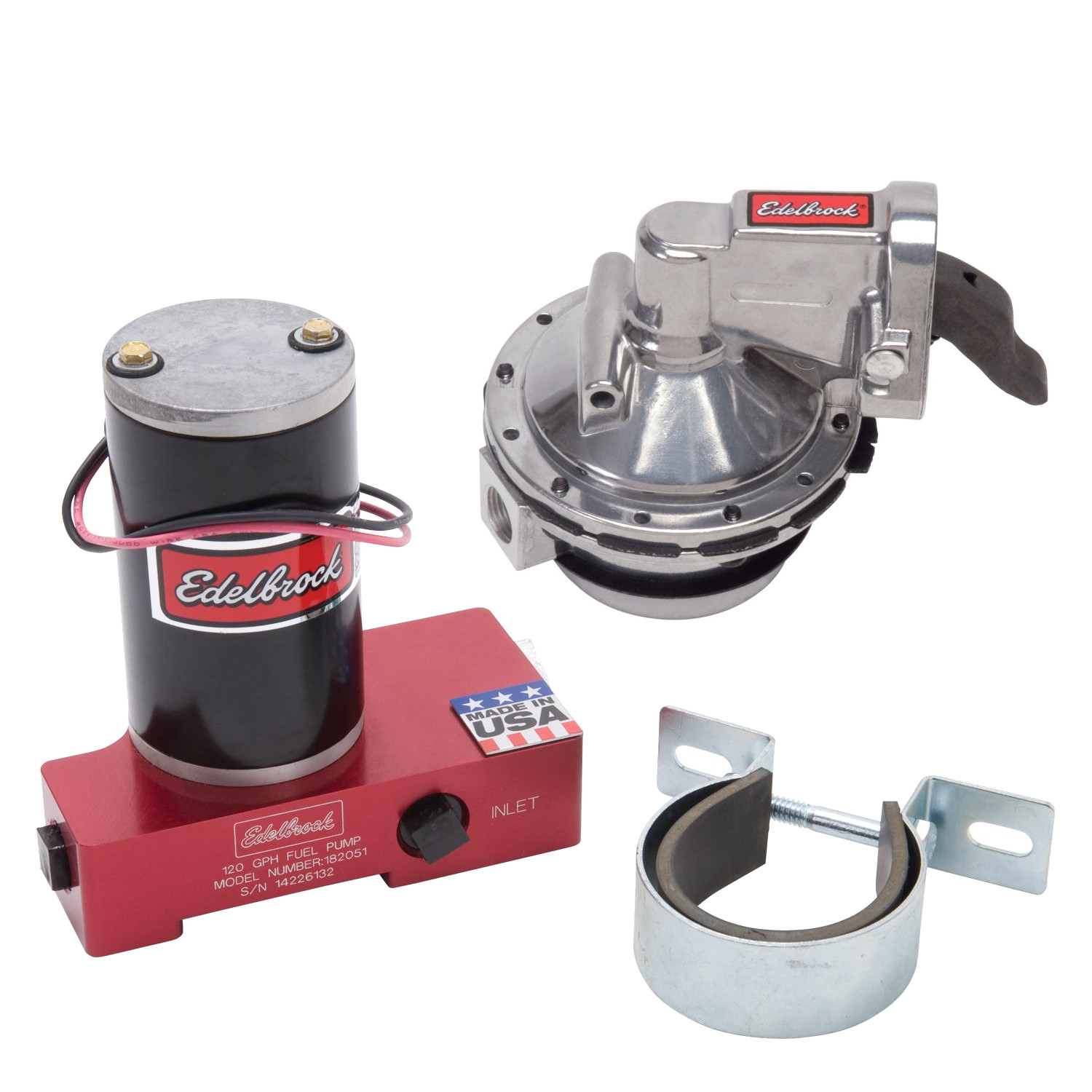 Edelbrock 1721 Performer RPM Mechanical Fuel Pump for SBC 307400 6 psi