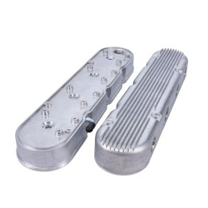 GM LS V8 Finned Aluminum 2-Piece Valve Covers with Coil Mounts and Covers