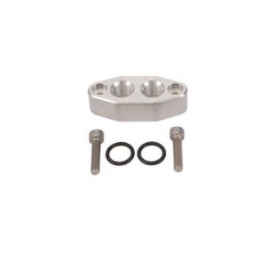 LS Oil Cooler Port Adapter Plate With Bolts -6AN ORB Outlets 4.8 5.3 6.0 6.2
