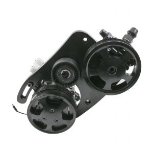 Hydraulic Power Steering Conversion Swap Kit Ford Coyote 5.0L Black Type II Pump